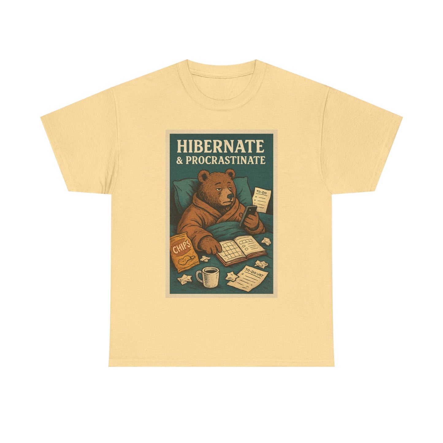 Men's Hibernate & Procrastinate Bear Tee