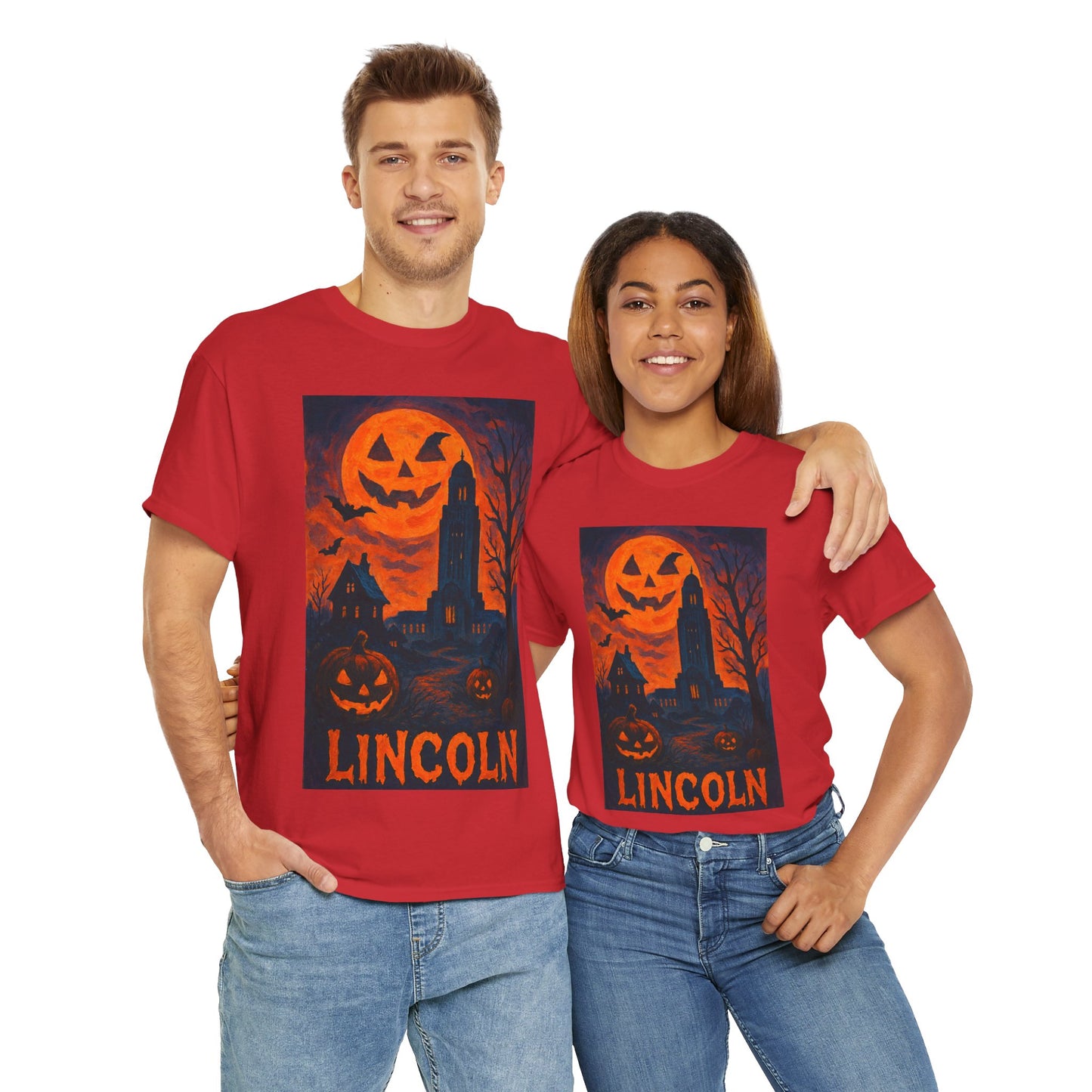 Adult Unisex Surreal Halloween Lincoln Tee