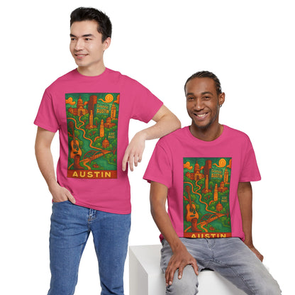 Adult Unisex Austin Surreal Graphic Tee (North America Customers)