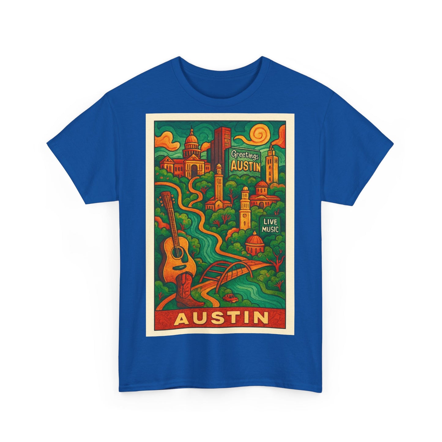 Adult Unisex Austin Surreal Graphic Tee