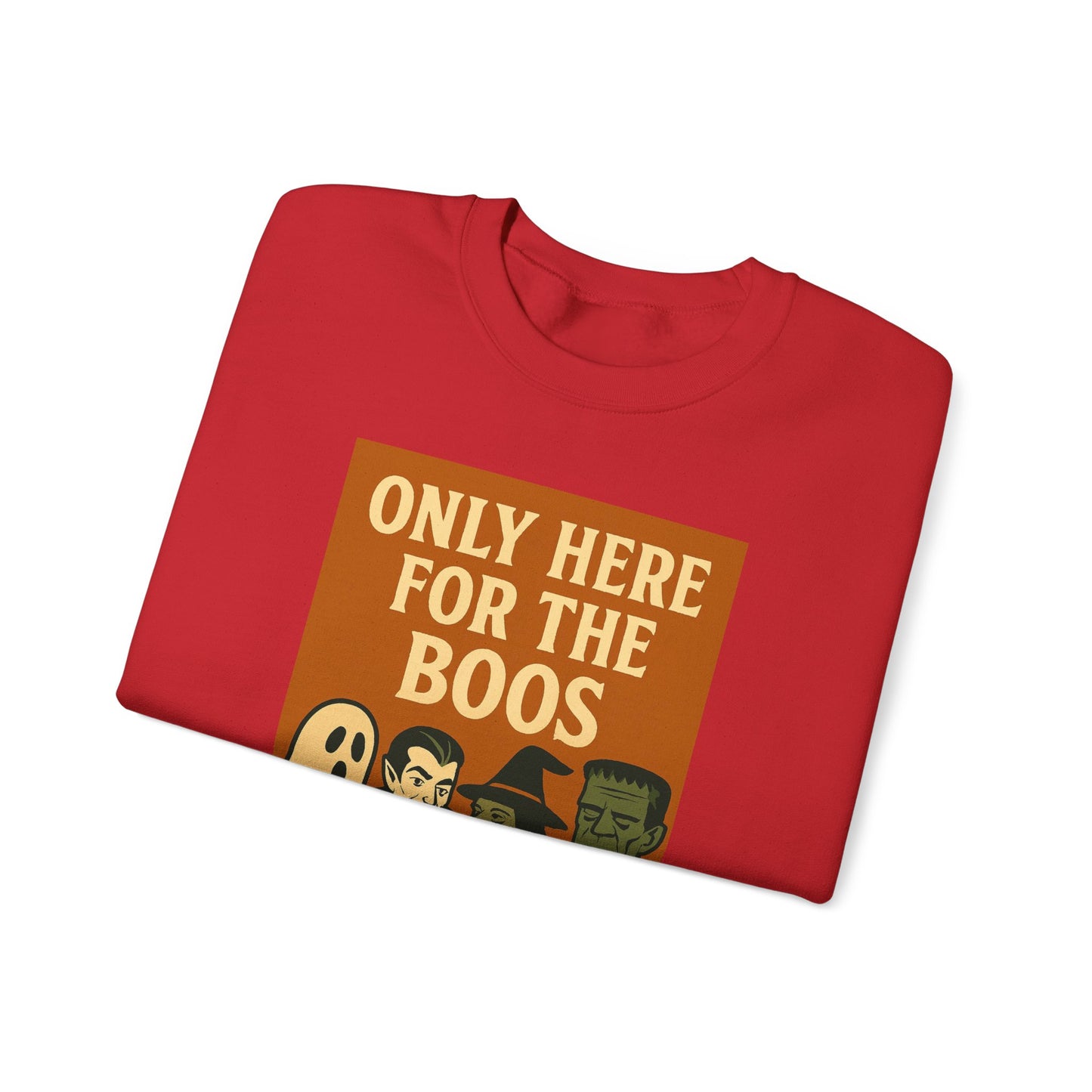 Adult's Unisex Only Here For The Boos Sweatshirt Crewneck