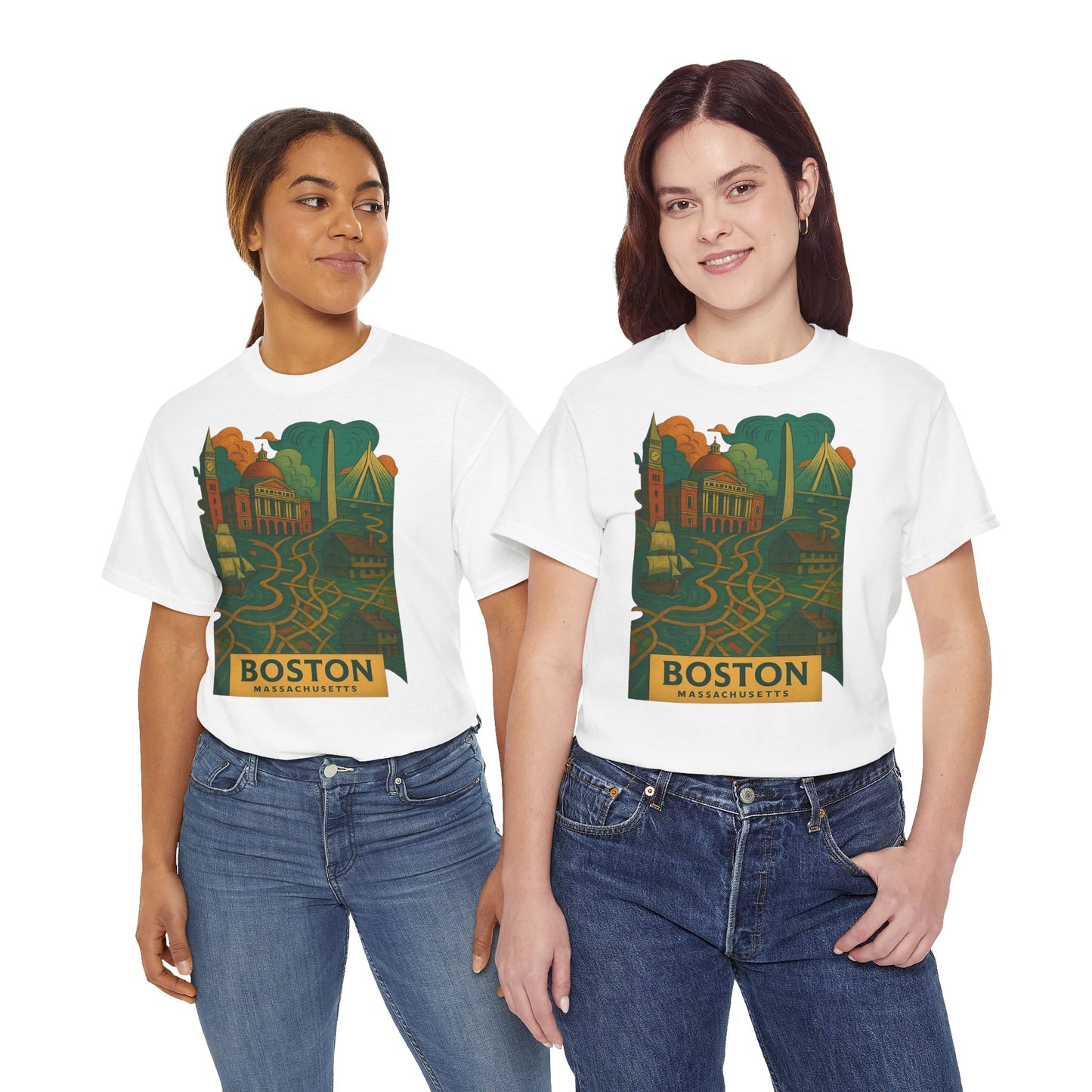 Adult Unisex Boston Surreal Tee