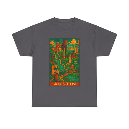 Adult Unisex Austin Surreal Graphic Tee (North America Customers)