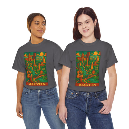 Adult Unisex Austin Surreal Graphic Tee (North America Customers)