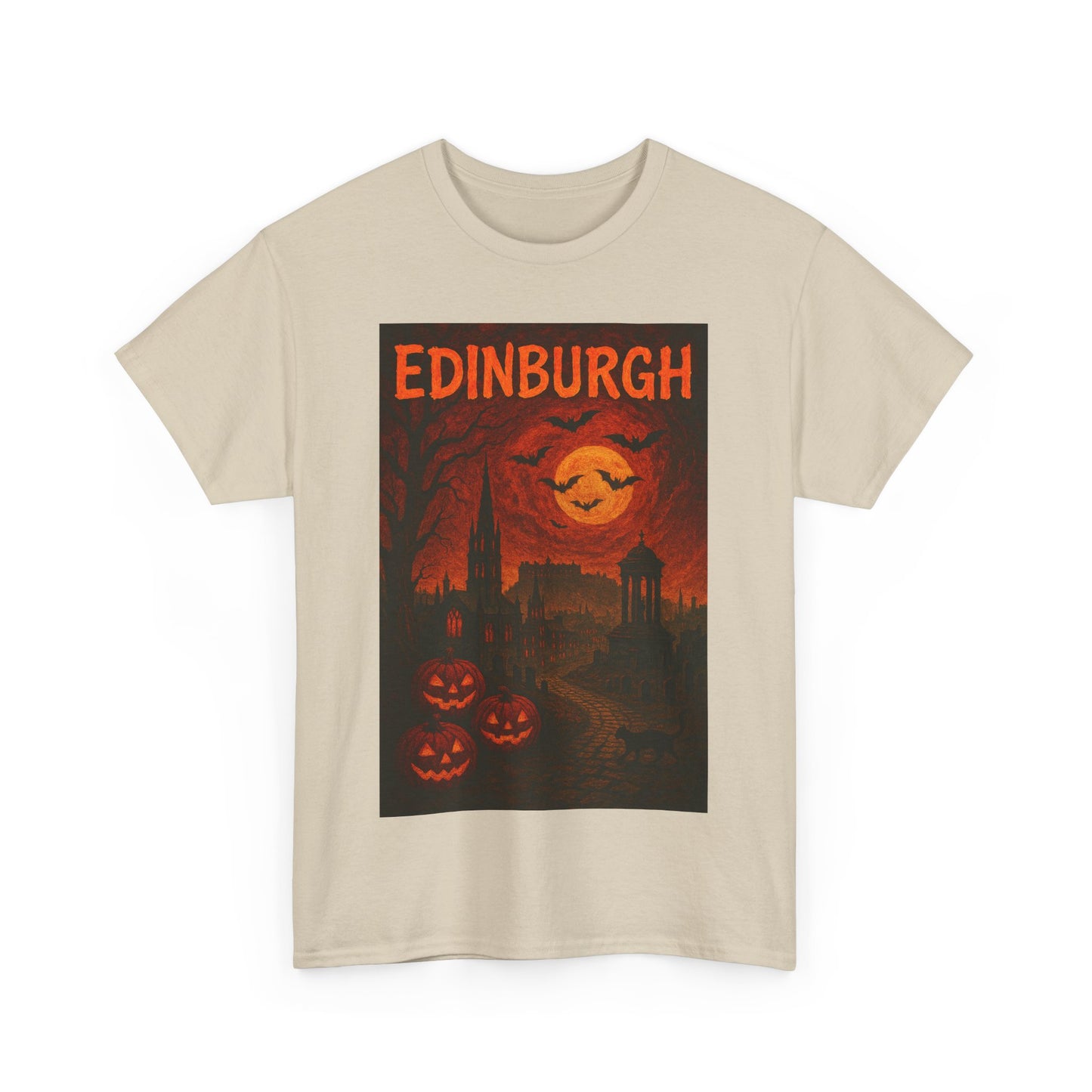 Adult Unisex Surreal Halloween Edinburgh Tee,