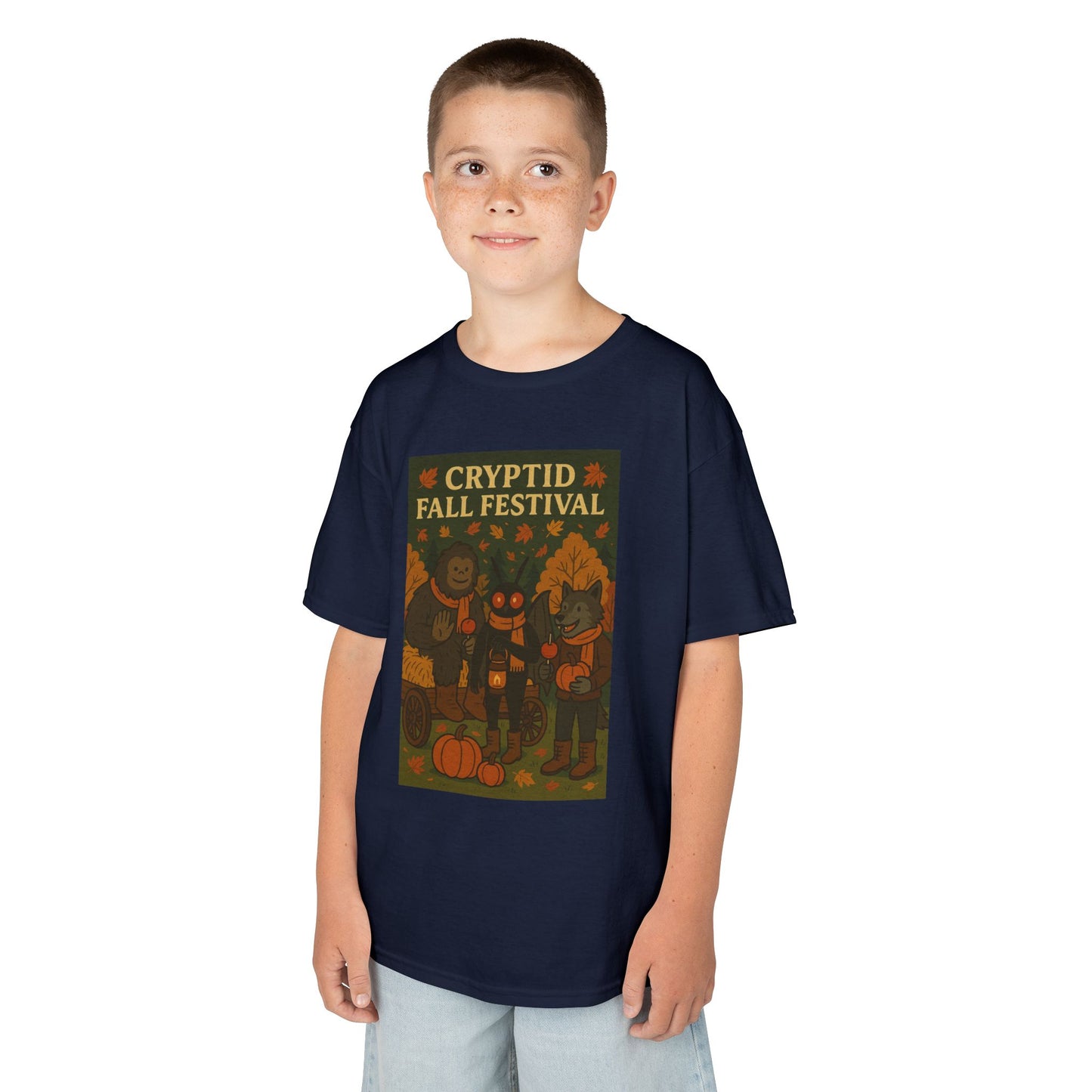 Kids Cryptid Autumn Festival Tee