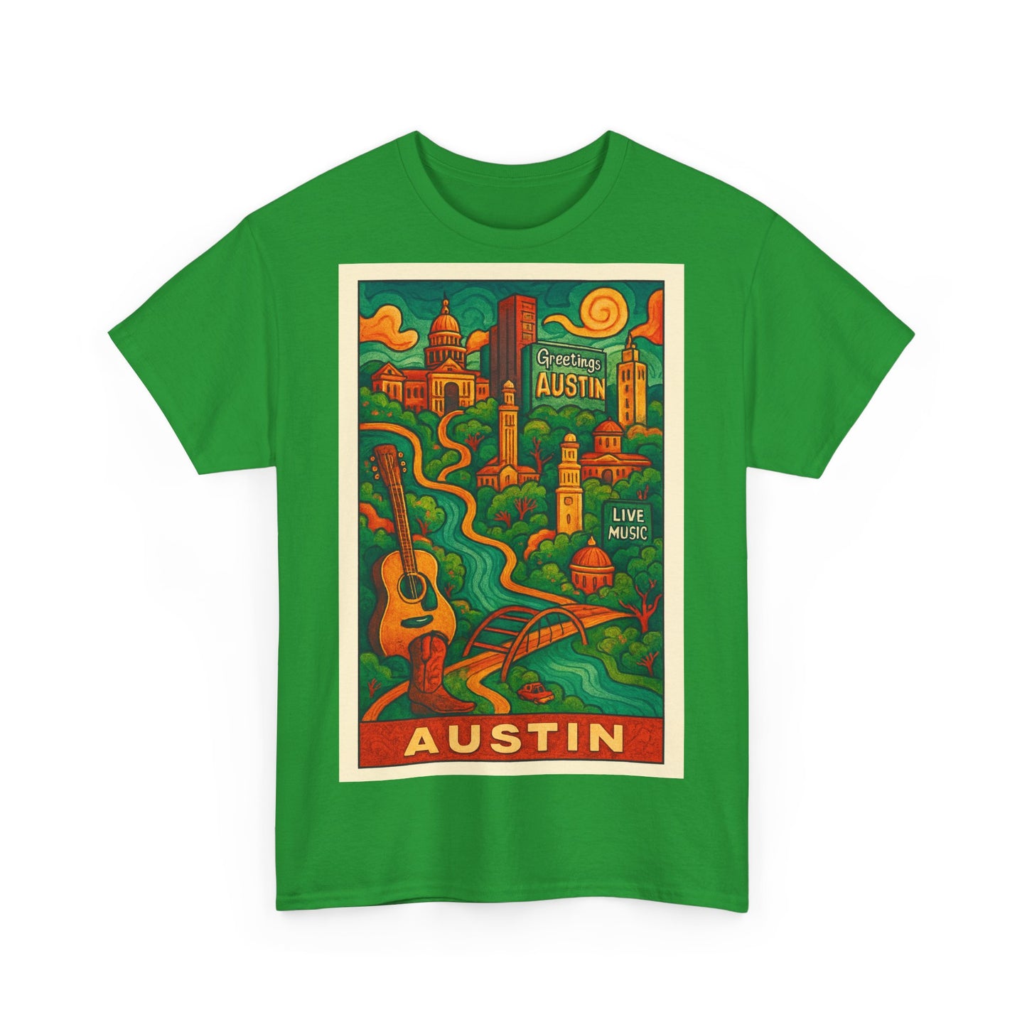 Adult Unisex Austin Surreal Graphic Tee