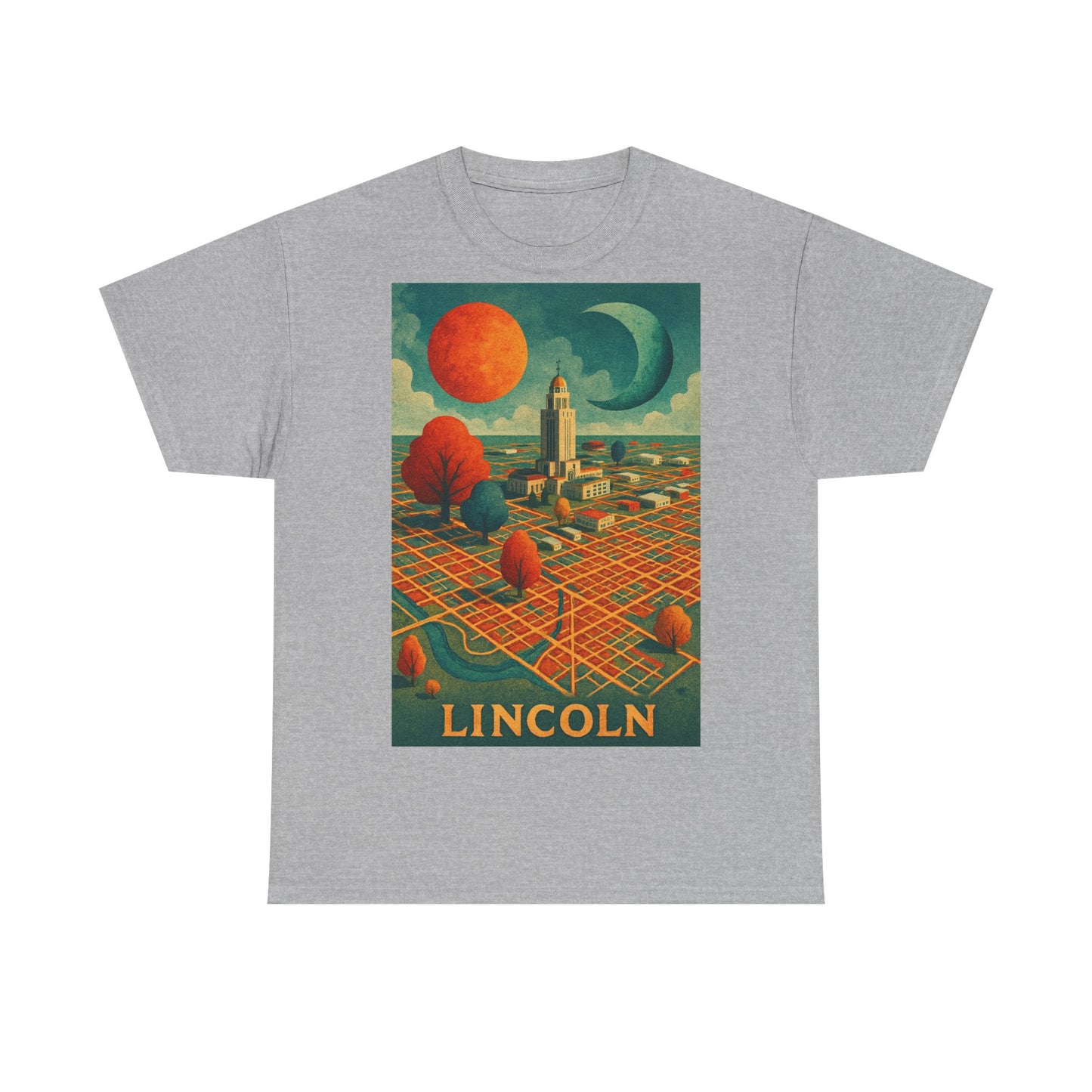 Adult Unisex Lincoln Surreal Vintage Graphic Tee