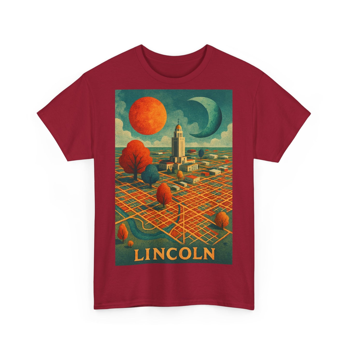 Adult Unisex Lincoln Surreal Vintage Graphic Tee