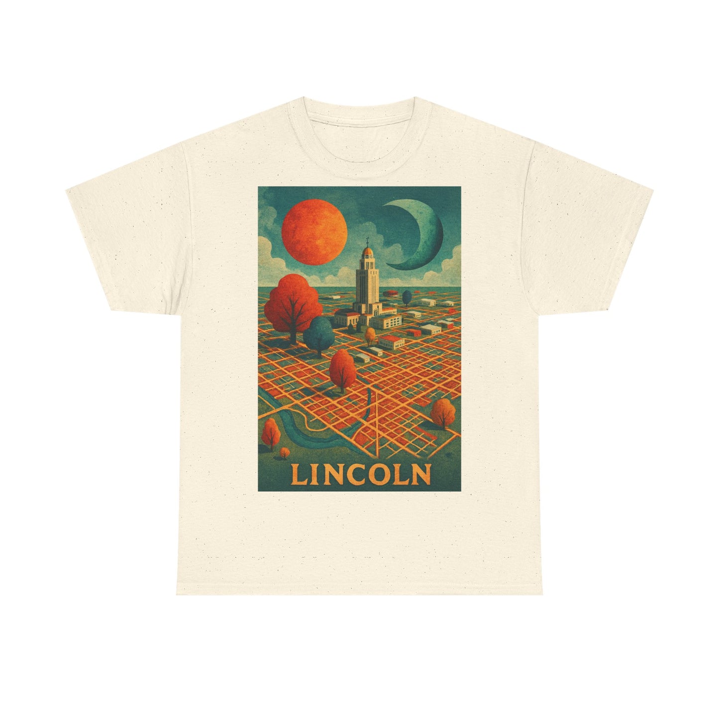 Adult Unisex Lincoln Surreal Vintage Graphic Tee