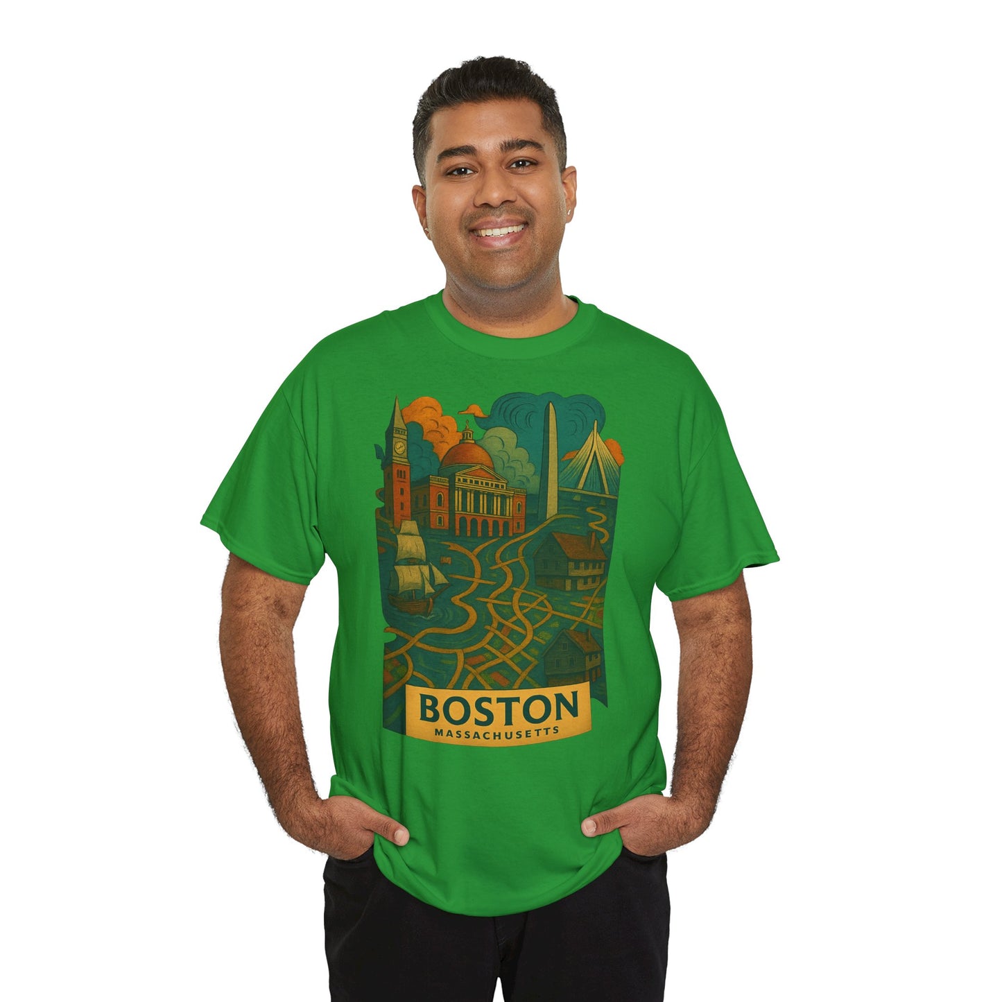 Adult Unisex Boston Surreal Tee