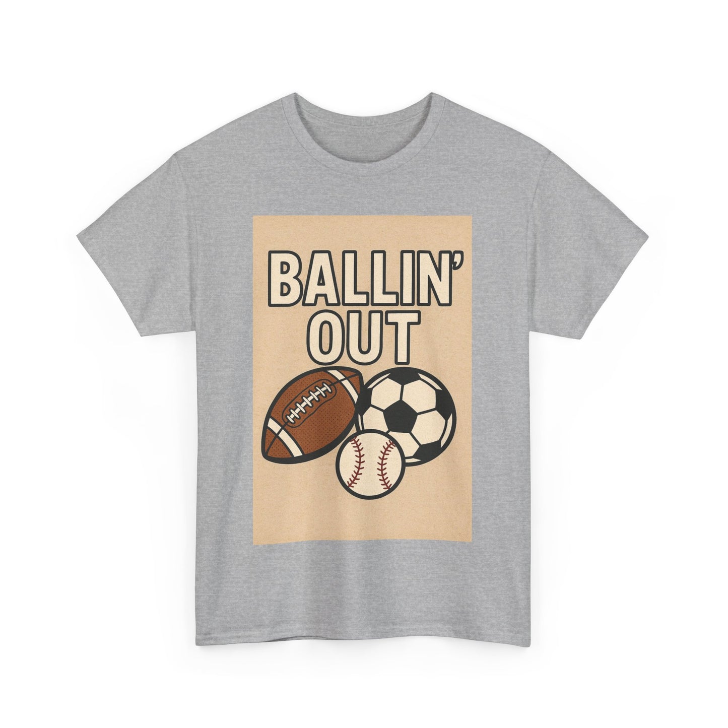 "Ballin' Out" Unisex Sporty Graphic Tee