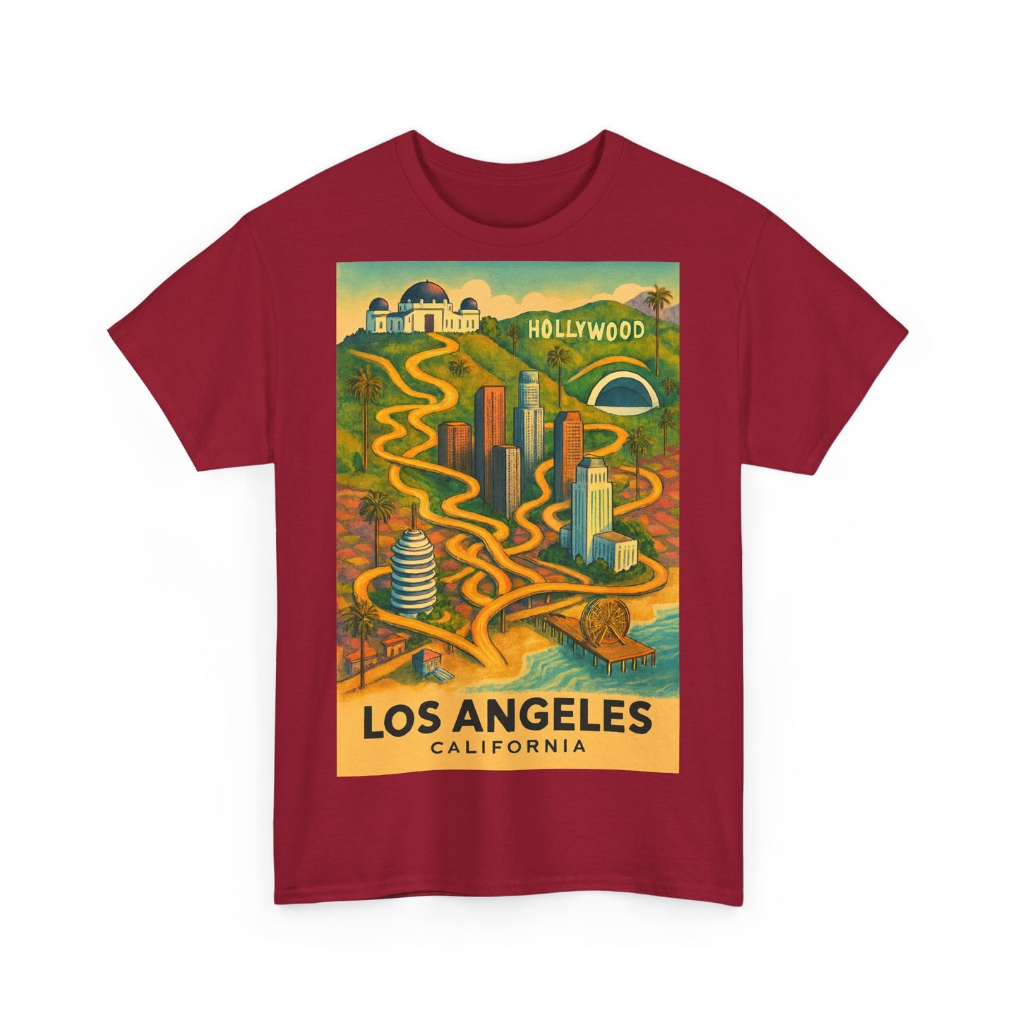 Adult Unisex Surreal Vintage Los Angeles Tee
