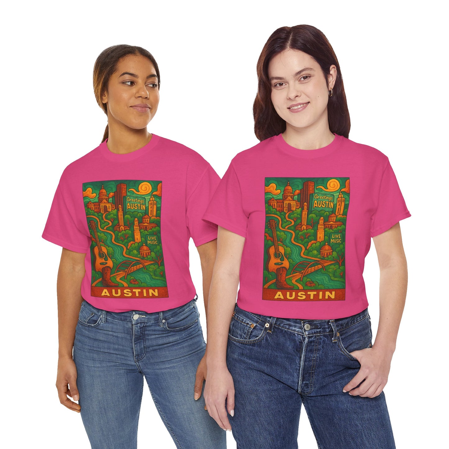 Adult Unisex Austin Surreal Graphic Tee (North America Customers)