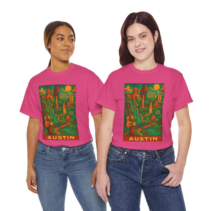Adult Unisex Austin Surreal Graphic Tee (North America Customers)