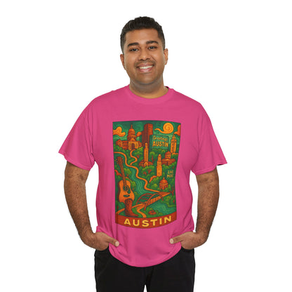 Adult Unisex Austin Surreal Graphic Tee (North America Customers)