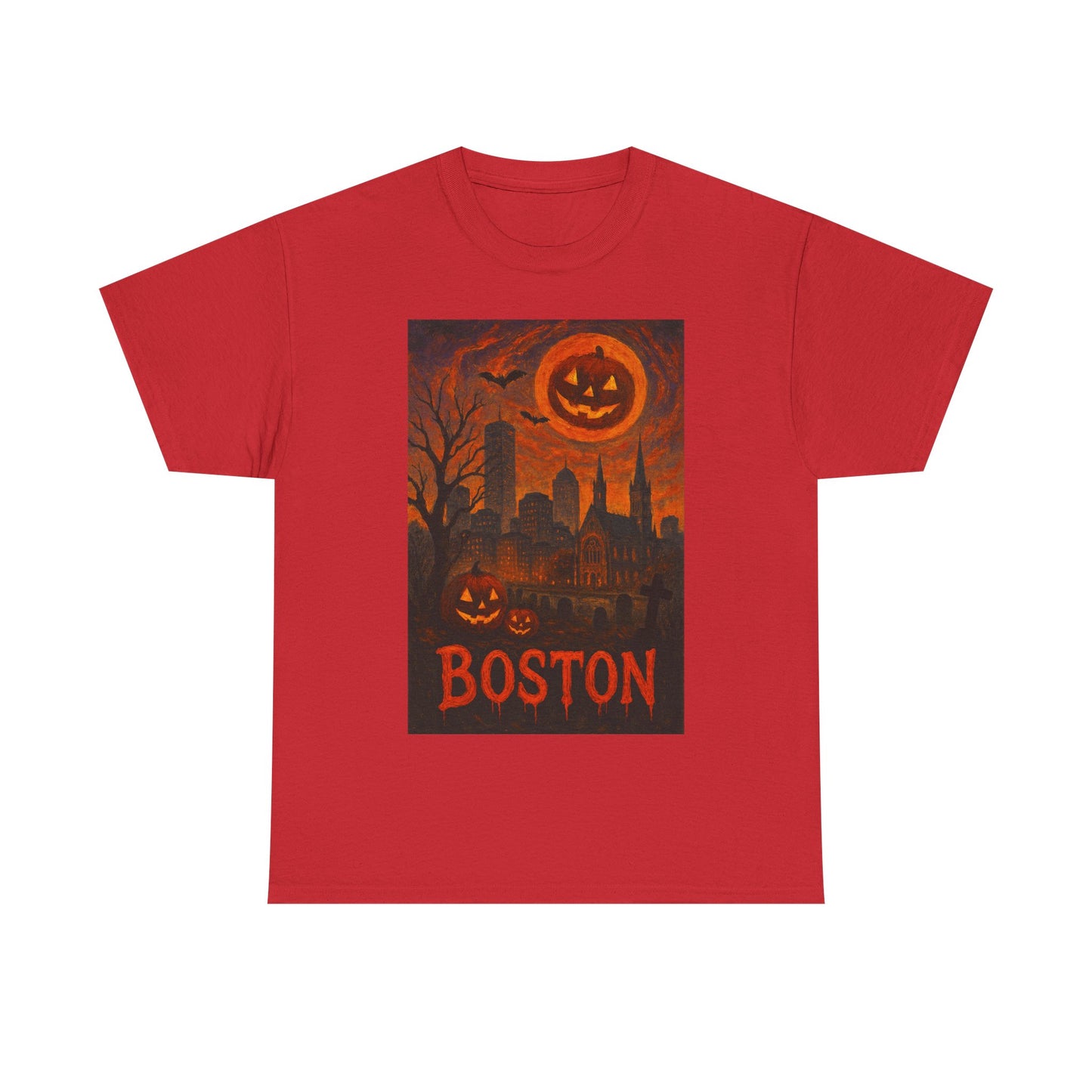 Adult Unisex Surreal Halloween Boston Tee