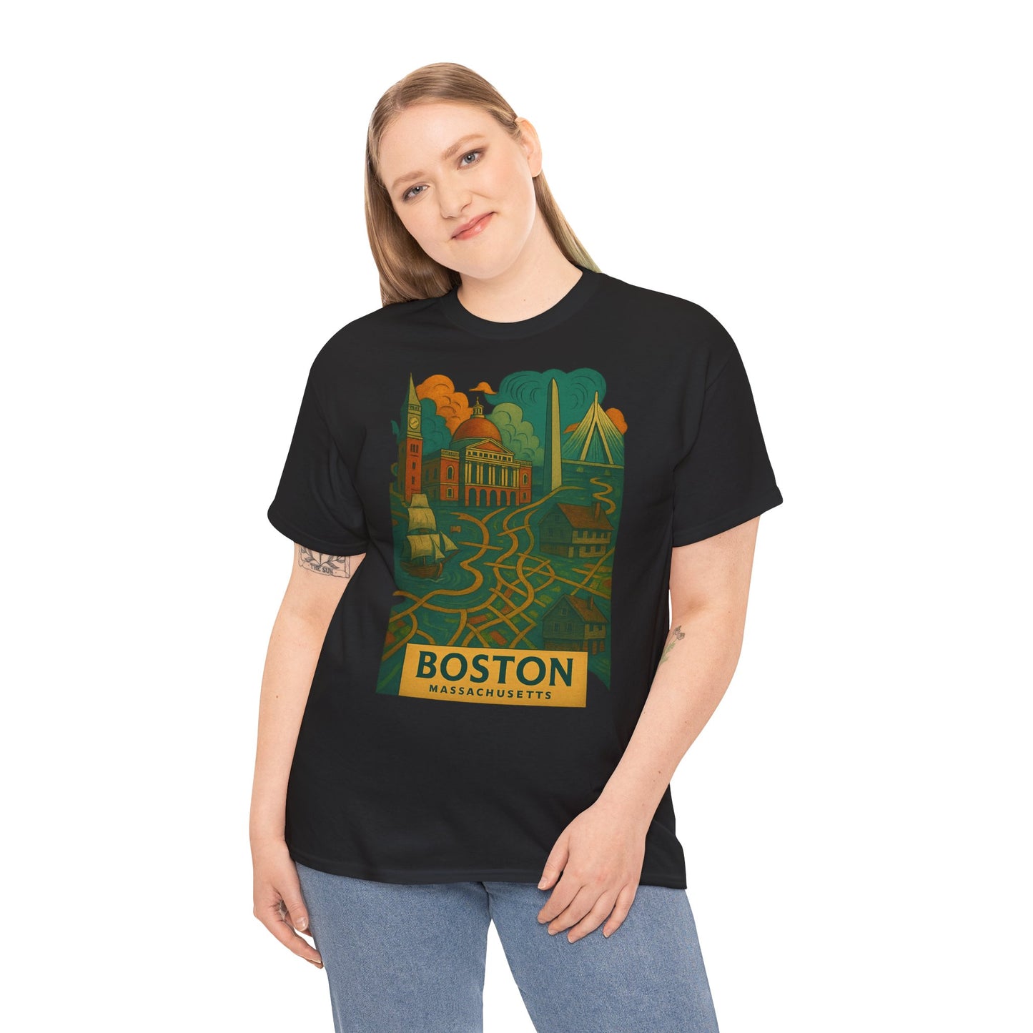 Adult Unisex Boston Surreal Tee