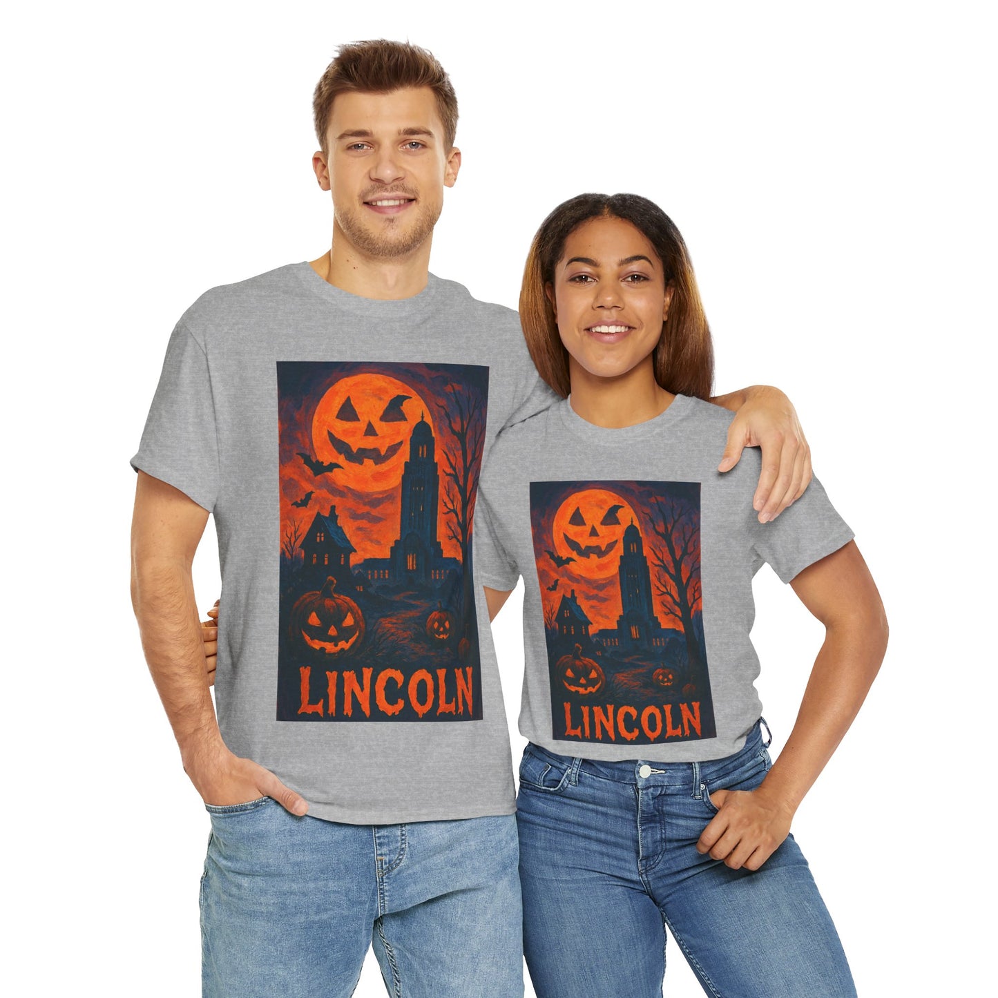 Adult Unisex Surreal Halloween Lincoln Tee