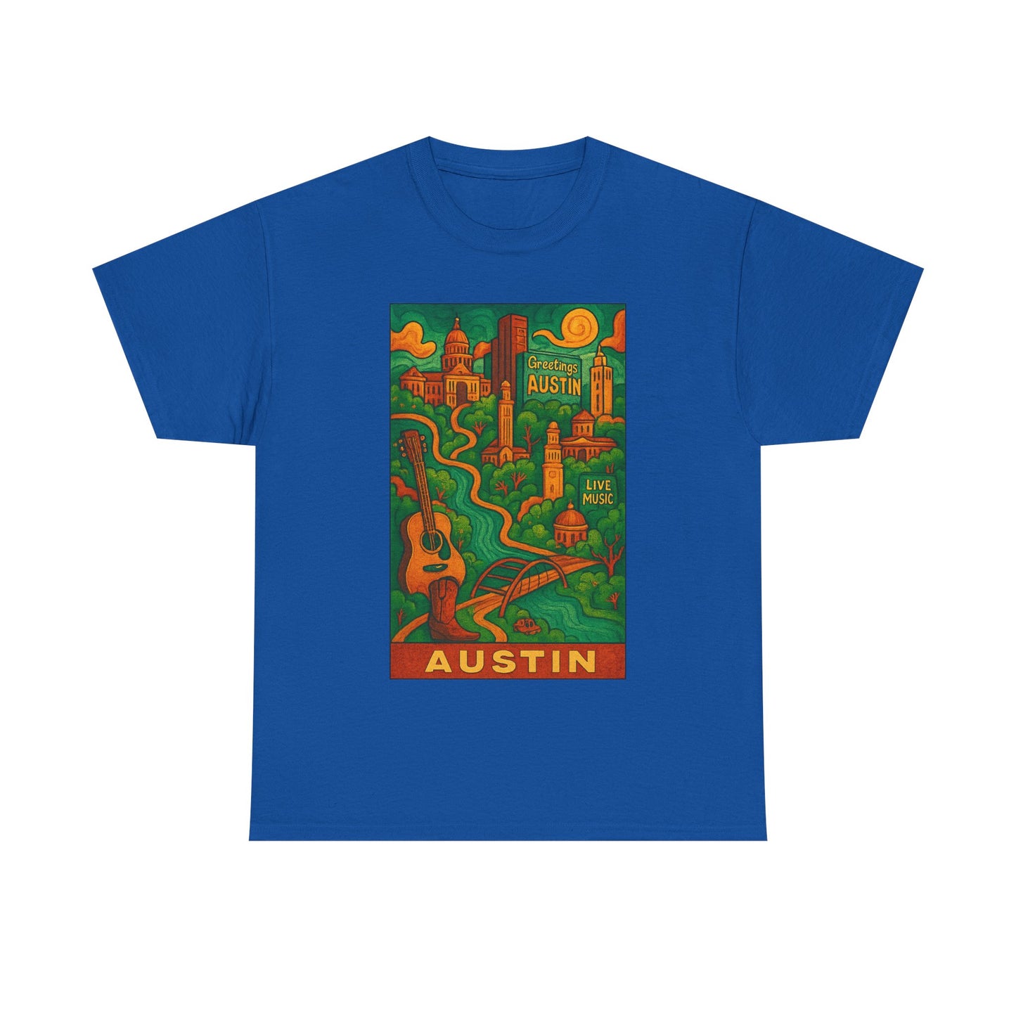 Adult Unisex Austin Surreal Graphic Tee (North America Customers)