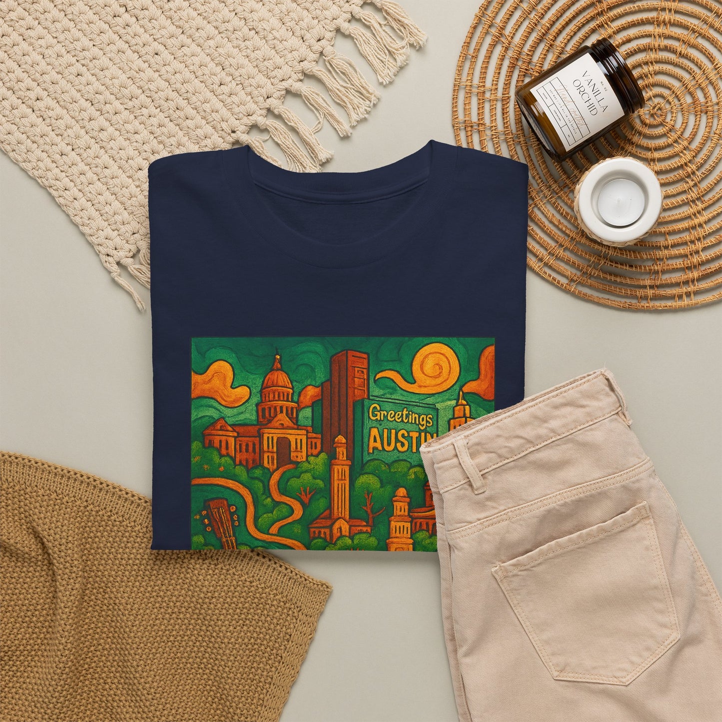 Adult Unisex Austin Surreal Graphic Tee (North America Customers)