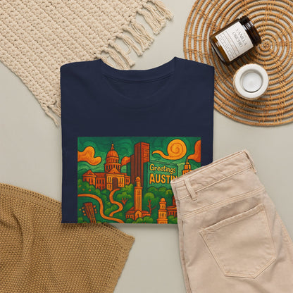 Adult Unisex Austin Surreal Graphic Tee (North America Customers)