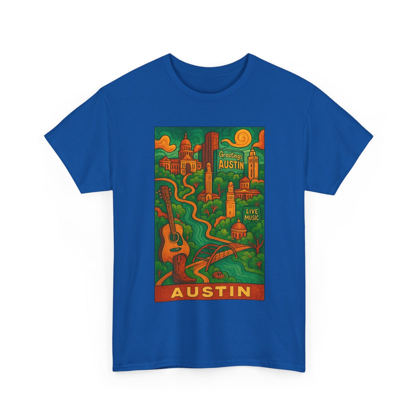 Adult Unisex Austin Surreal Graphic Tee (North America Customers)