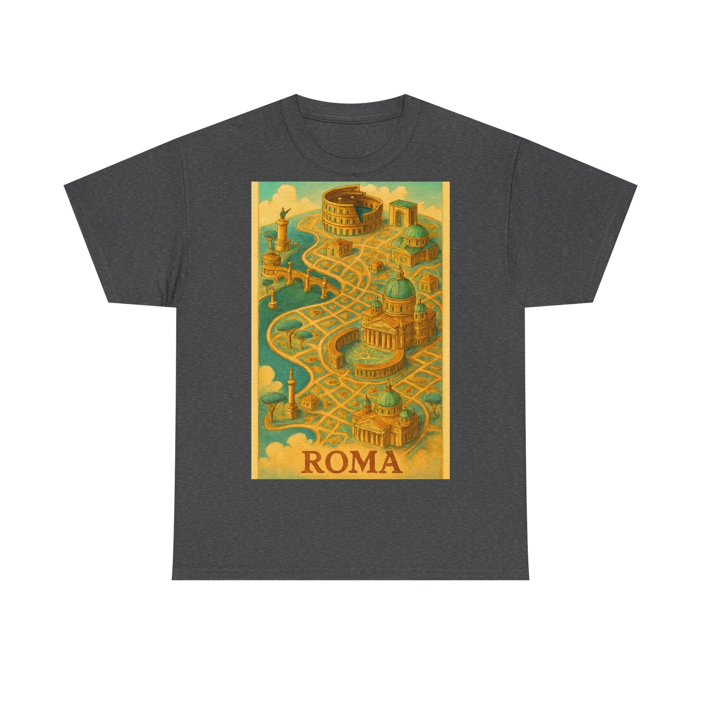 Adult Unisex Surreal Vintage Roma Map Tee