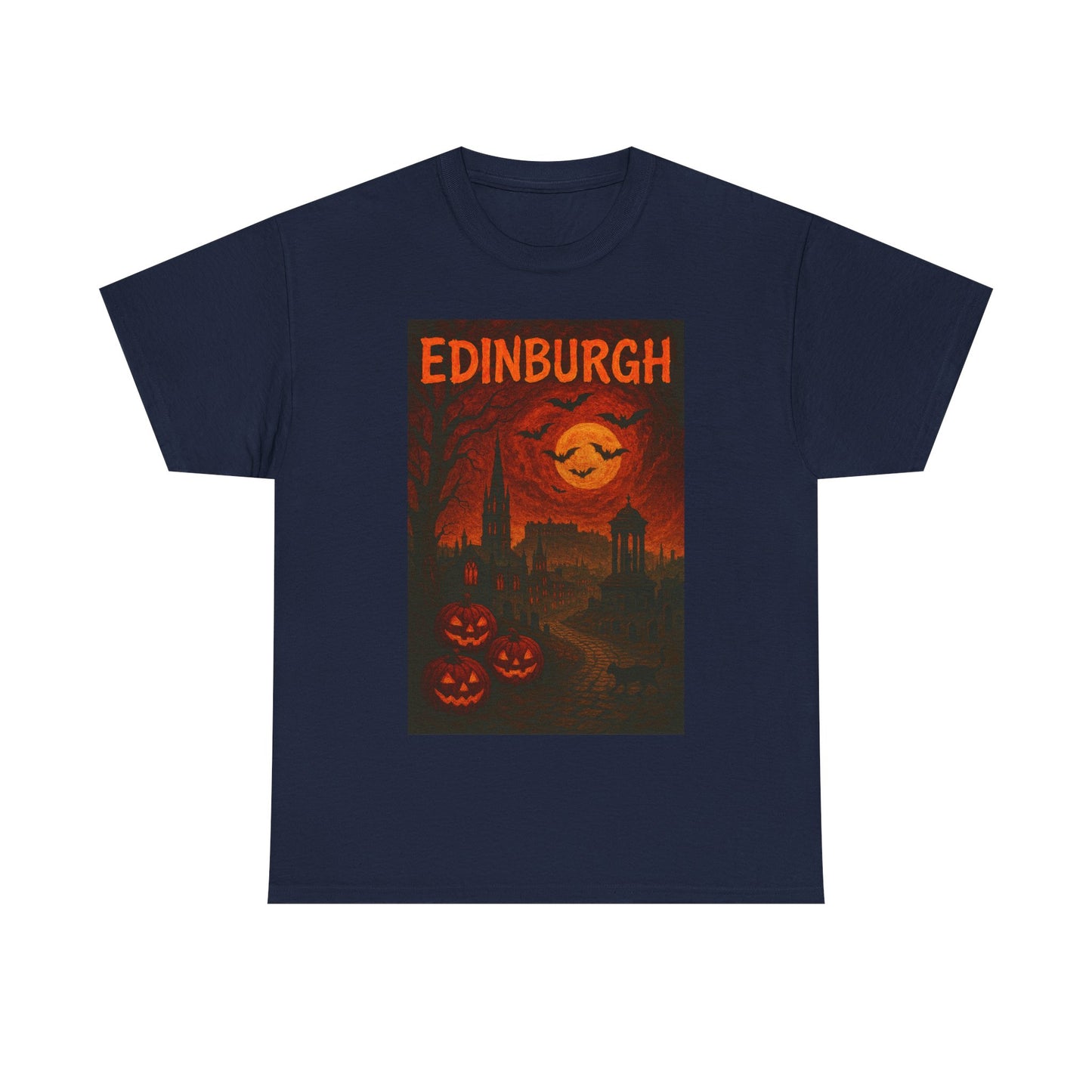 Adult Unisex Surreal Halloween Edinburgh Tee,