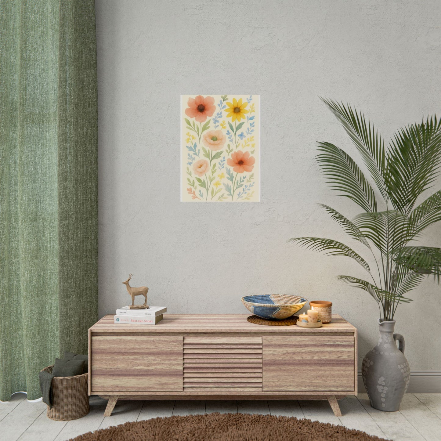 Vintage Watercolour Floral Art