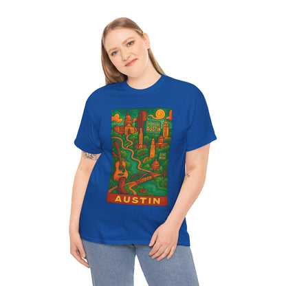Adult Unisex Austin Surreal Graphic Tee (North America Customers)