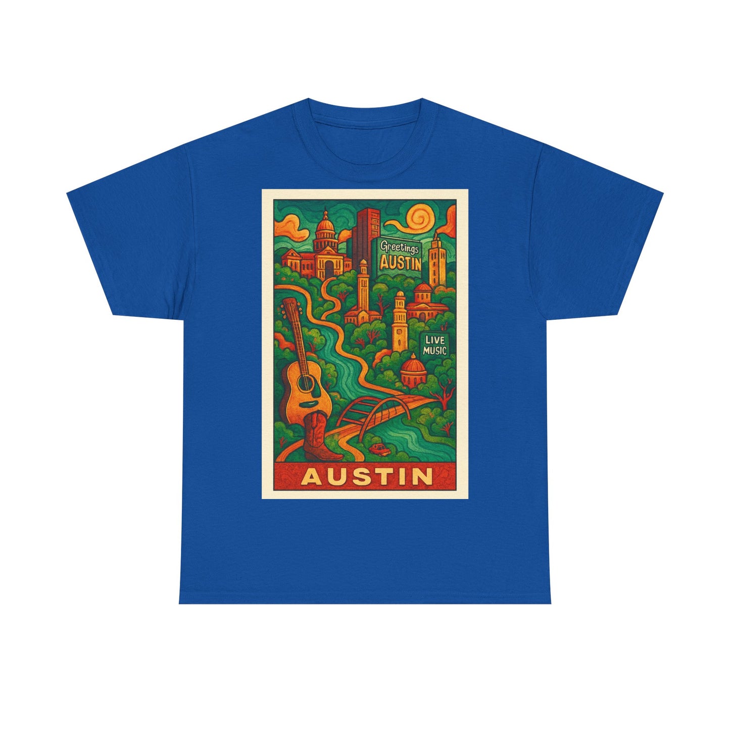 Adult Unisex Austin Surreal Graphic Tee