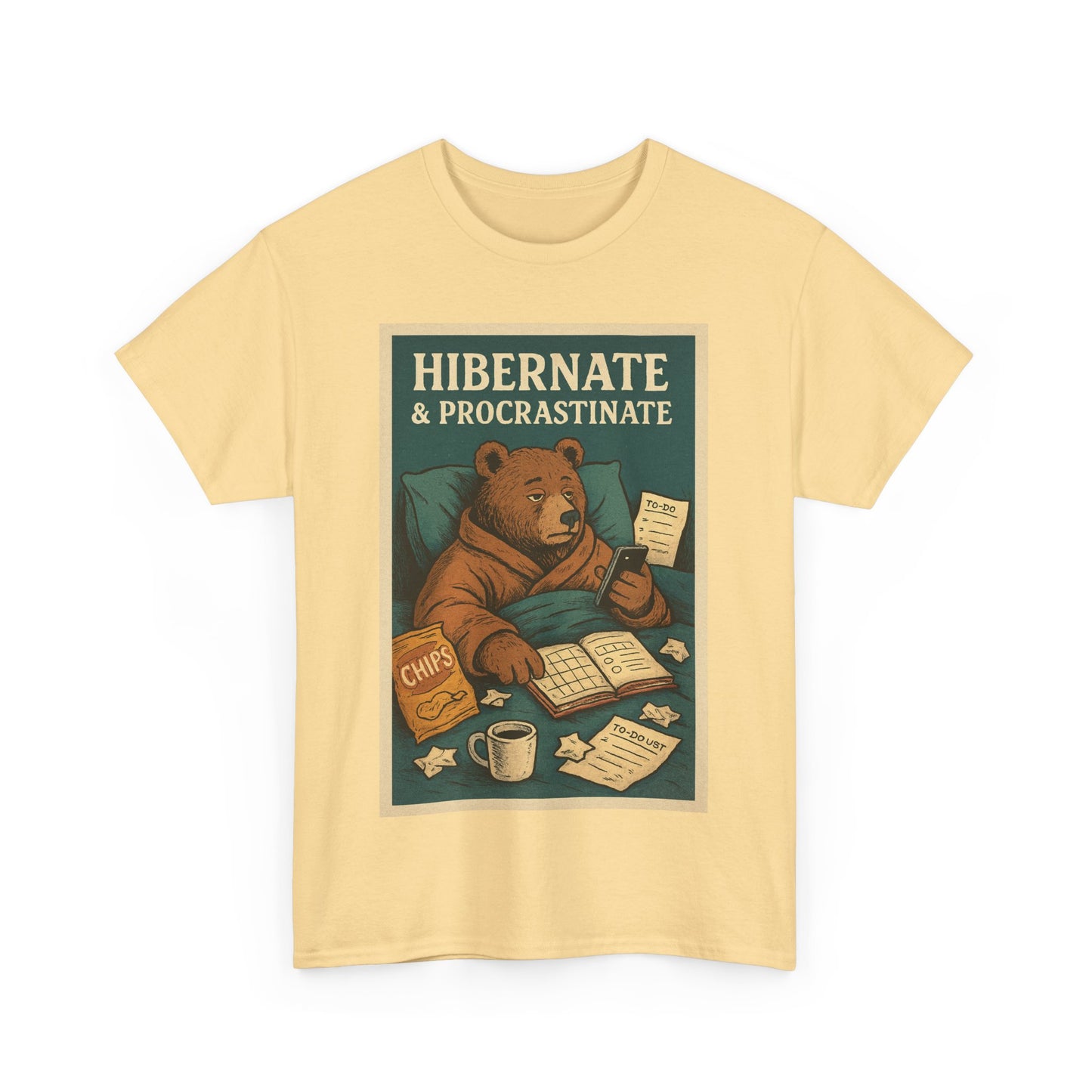 Men's Hibernate & Procrastinate Bear Tee
