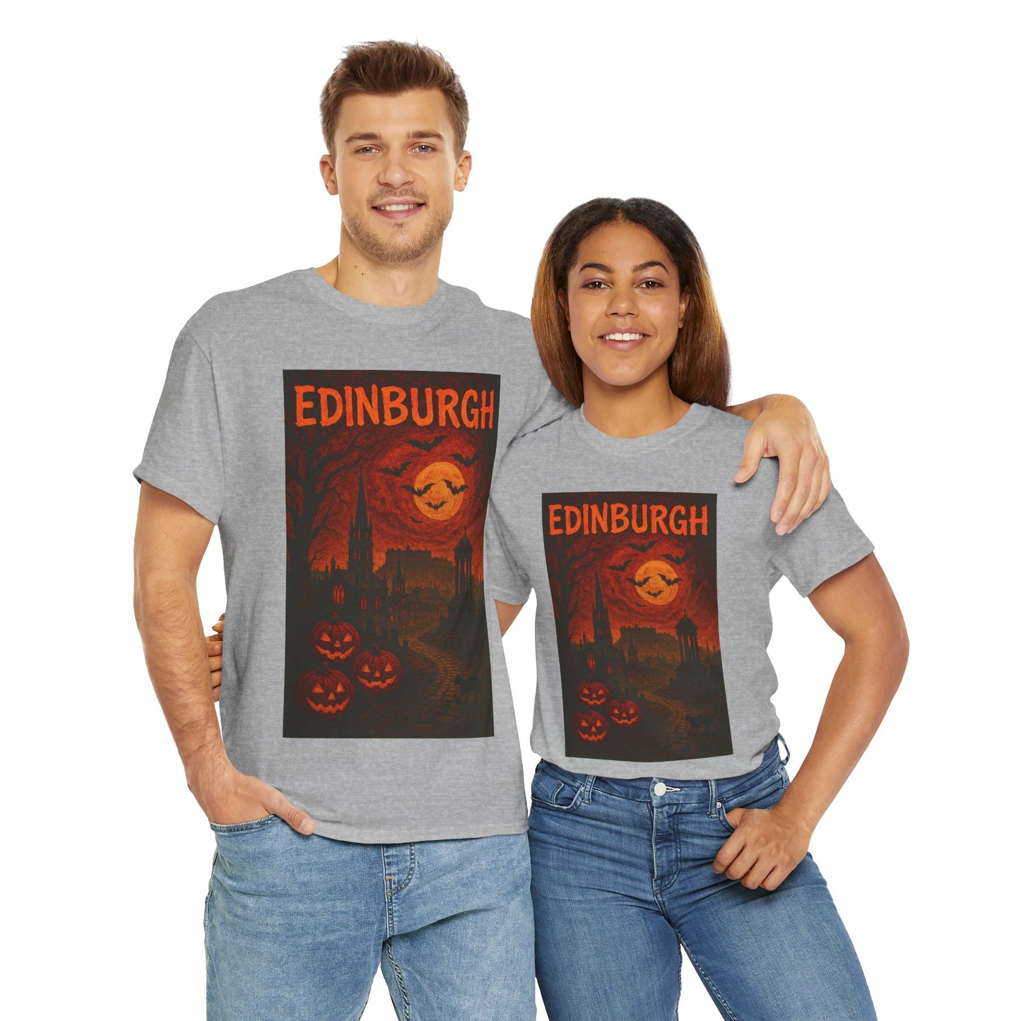 Adult Unisex Surreal Halloween Edinburgh Tee,