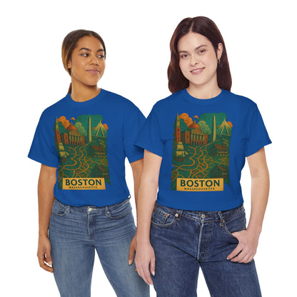 Adult Unisex Boston Surreal Tee