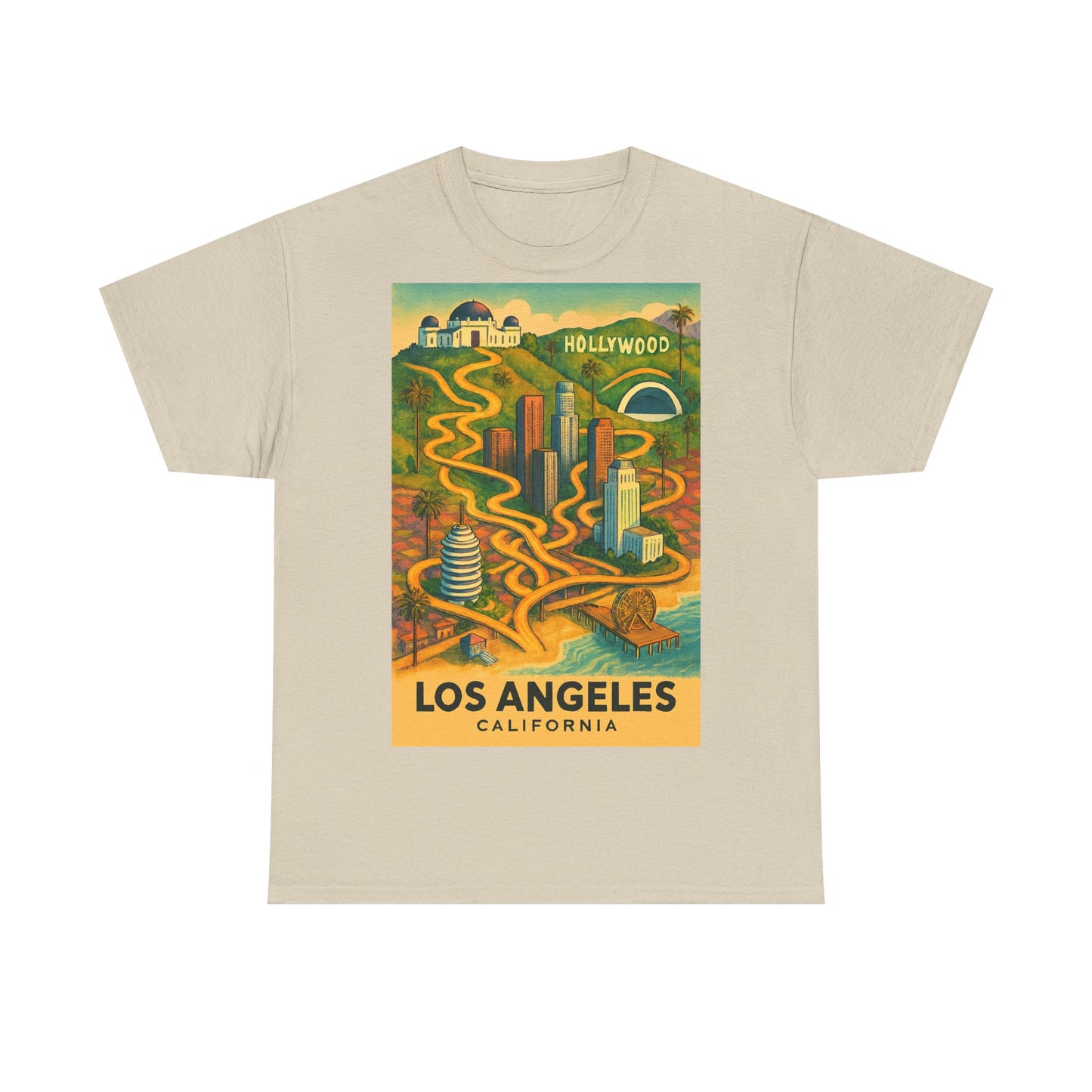 Adult Unisex Surreal Vintage Los Angeles Tee