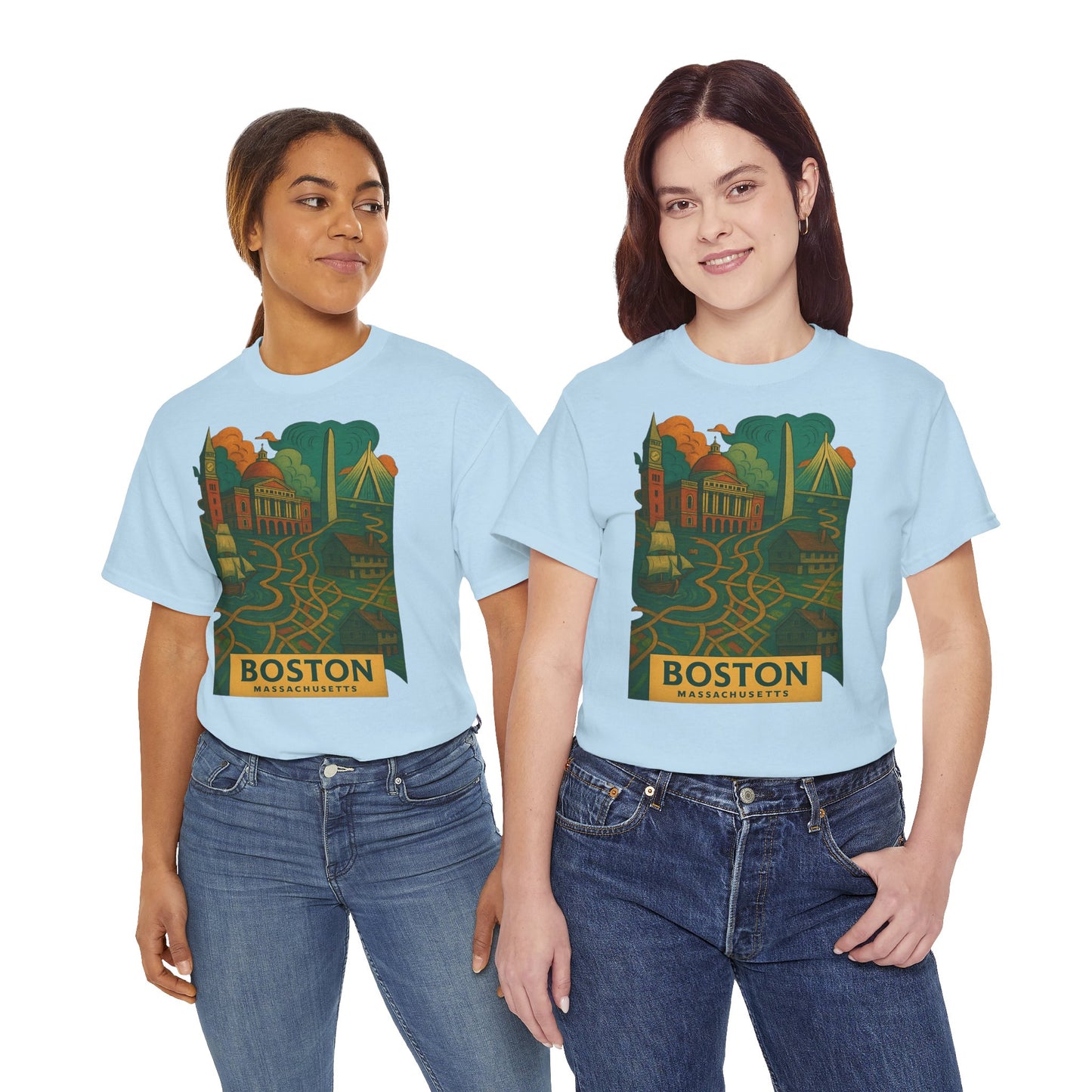 Adult Unisex Boston Surreal Tee