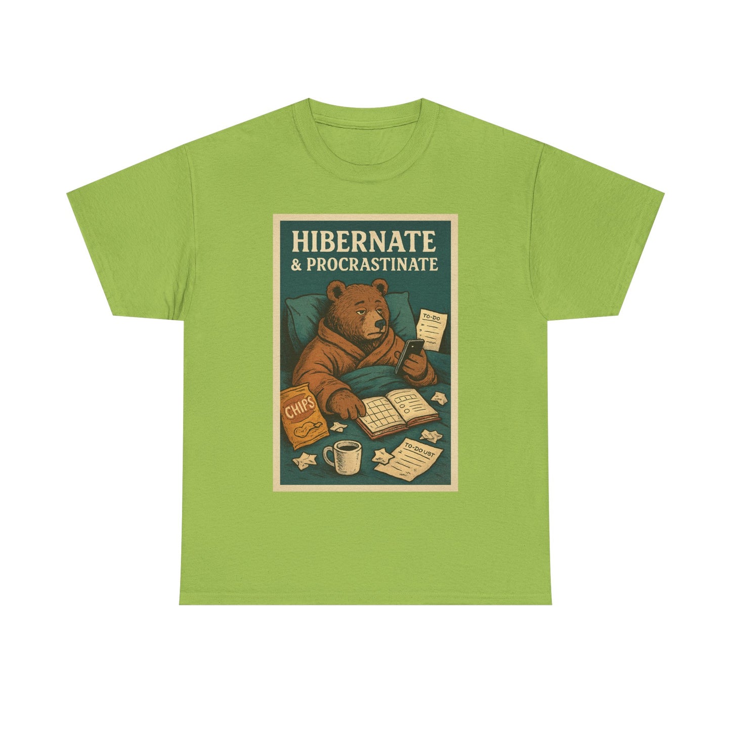 Men's Hibernate & Procrastinate Bear Tee
