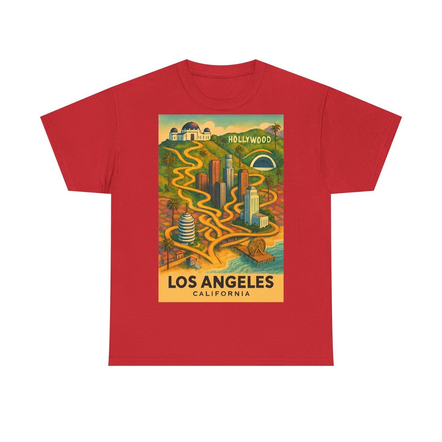 Adult Unisex Surreal Vintage Los Angeles Tee