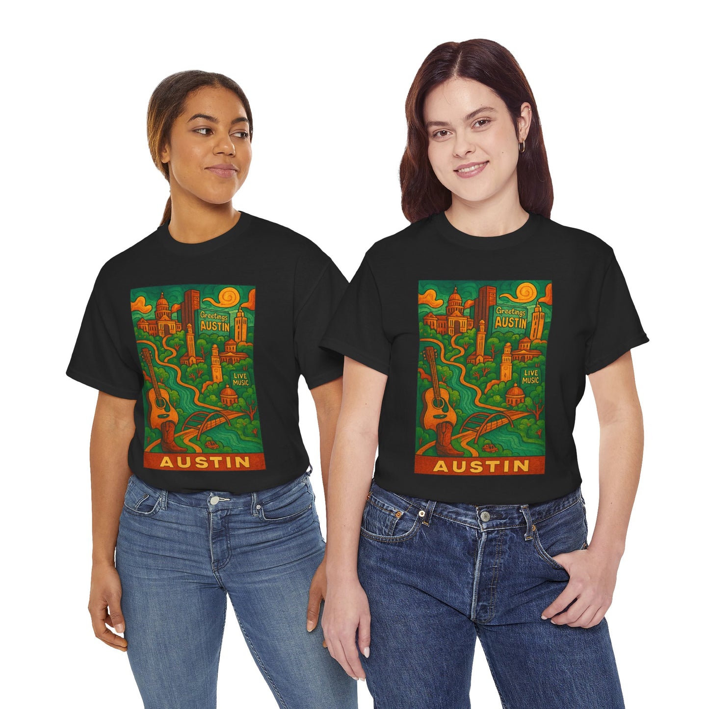 Adult Unisex Austin Surreal Graphic Tee (North America Customers)