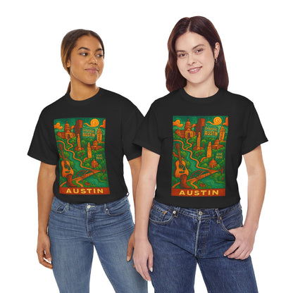 Adult Unisex Austin Surreal Graphic Tee (North America Customers)
