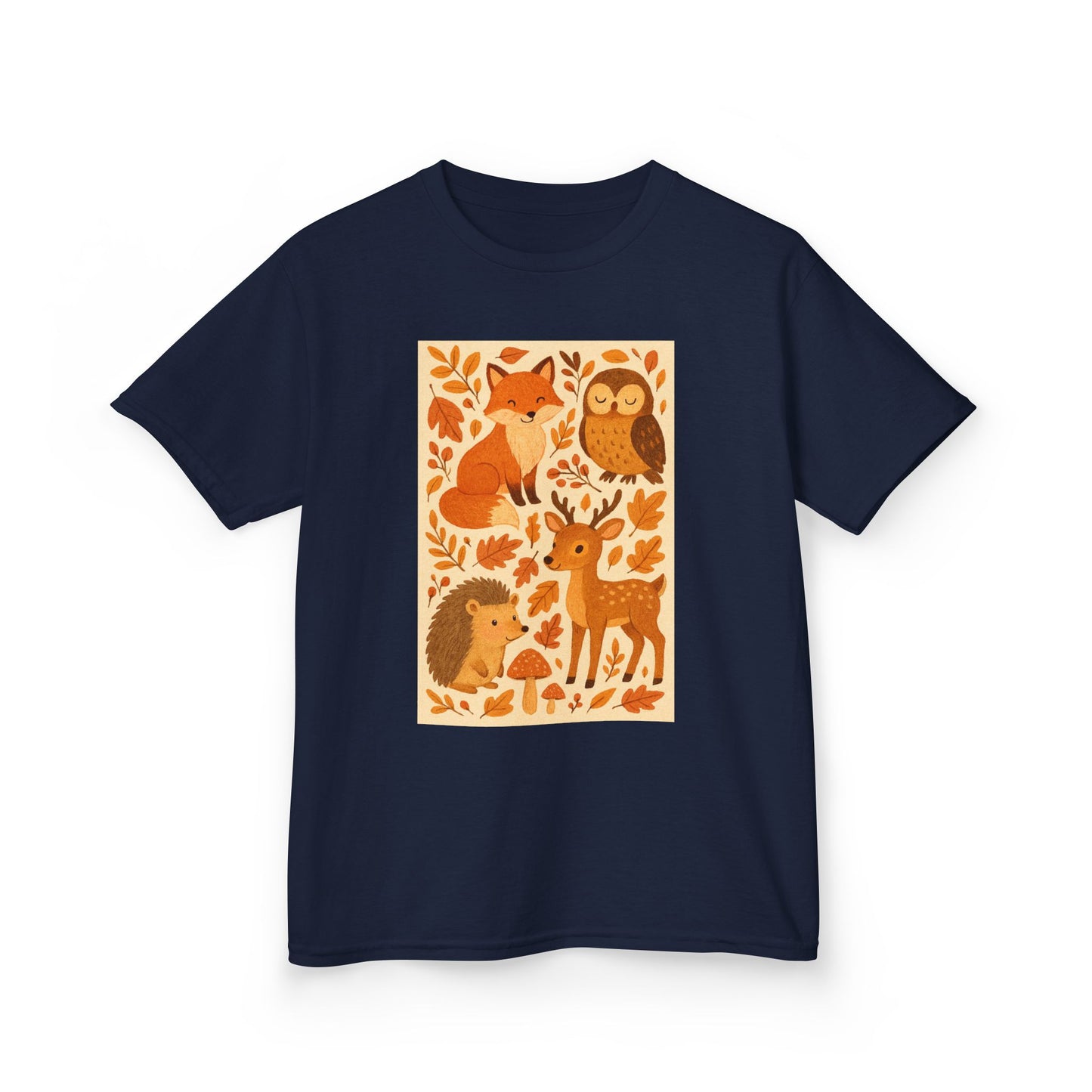 Autumn Forest Animal Kids Tee