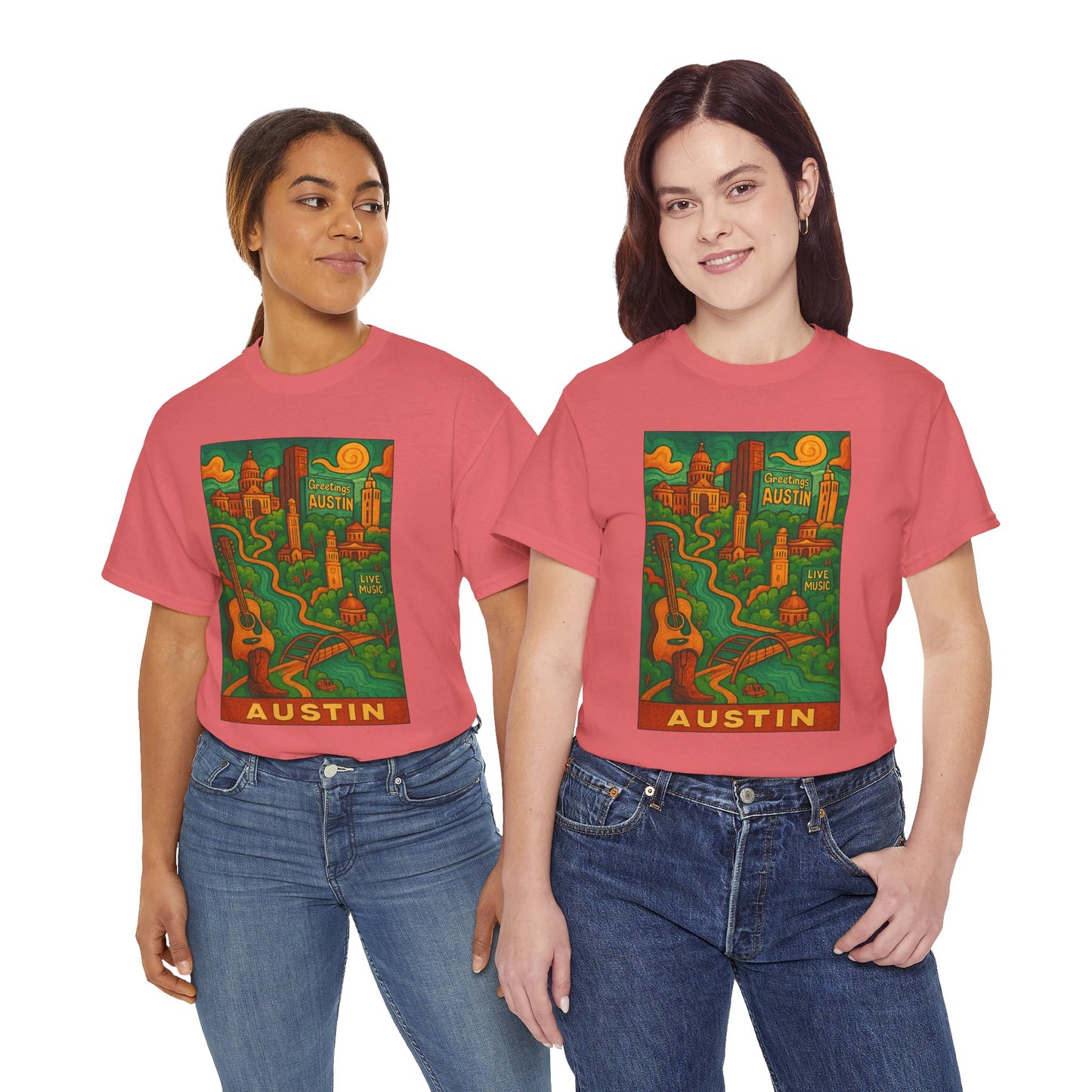 Adult Unisex Austin Surreal Graphic Tee (North America Customers)