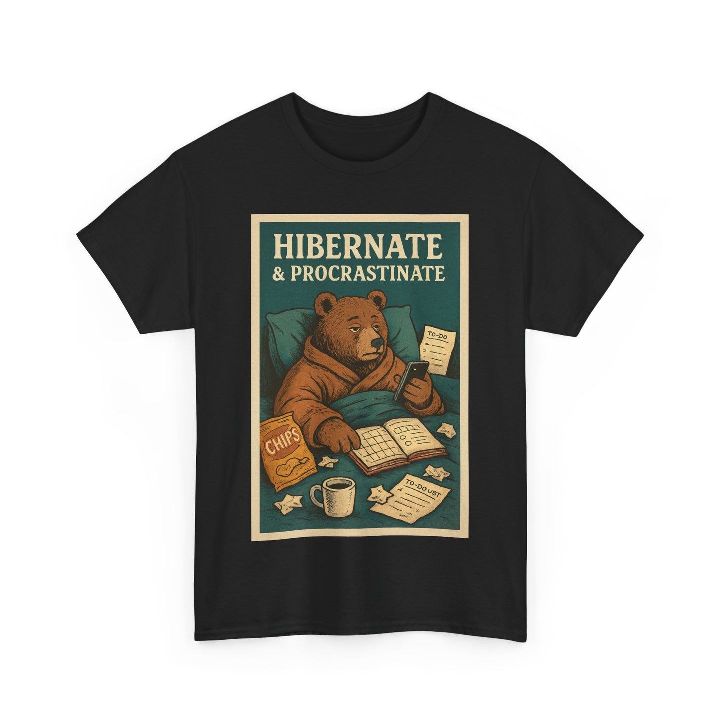 Men's Hibernate & Procrastinate Bear Tee