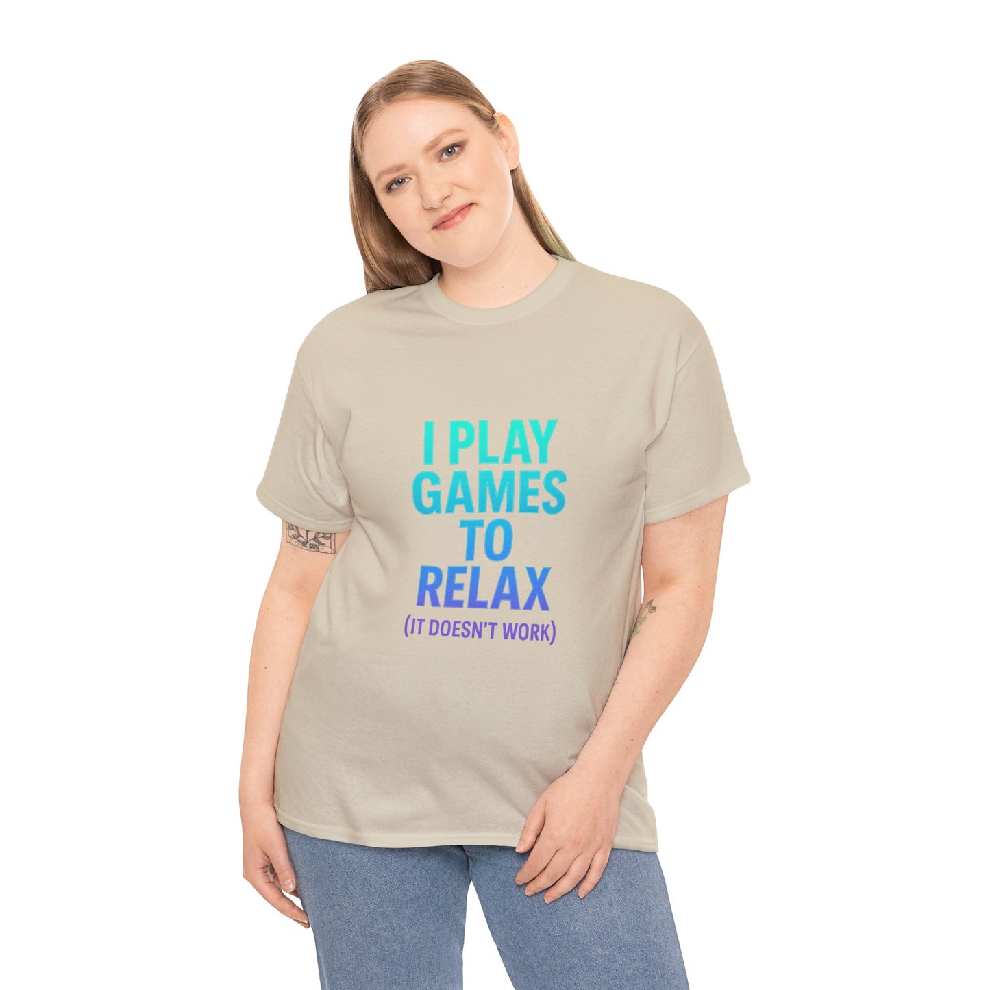 Relaxing Gamer T‑Shirt – "I Play Games to Relax (It Doesn't Work)"