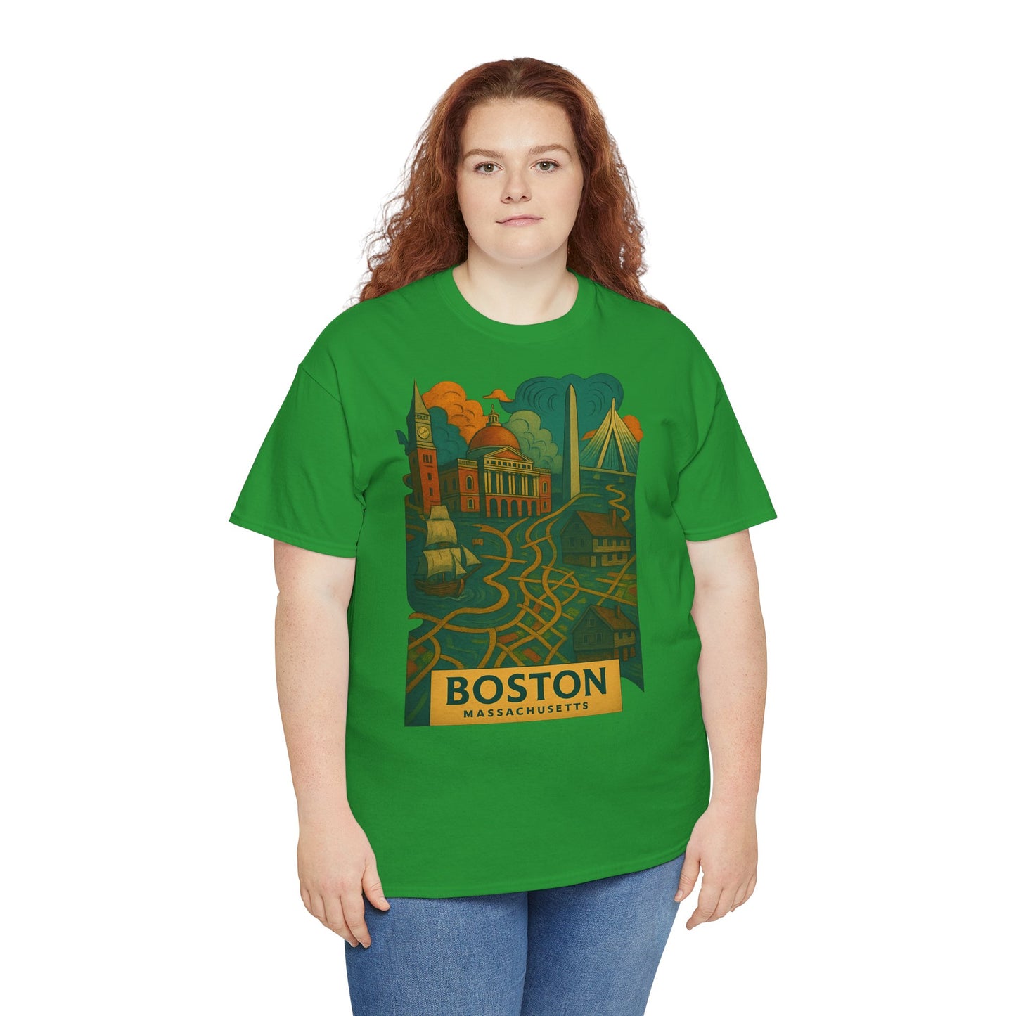 Adult Unisex Boston Surreal Tee