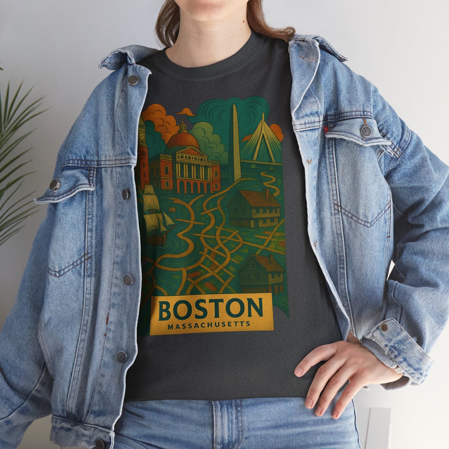 Adult Unisex Boston Surreal Tee