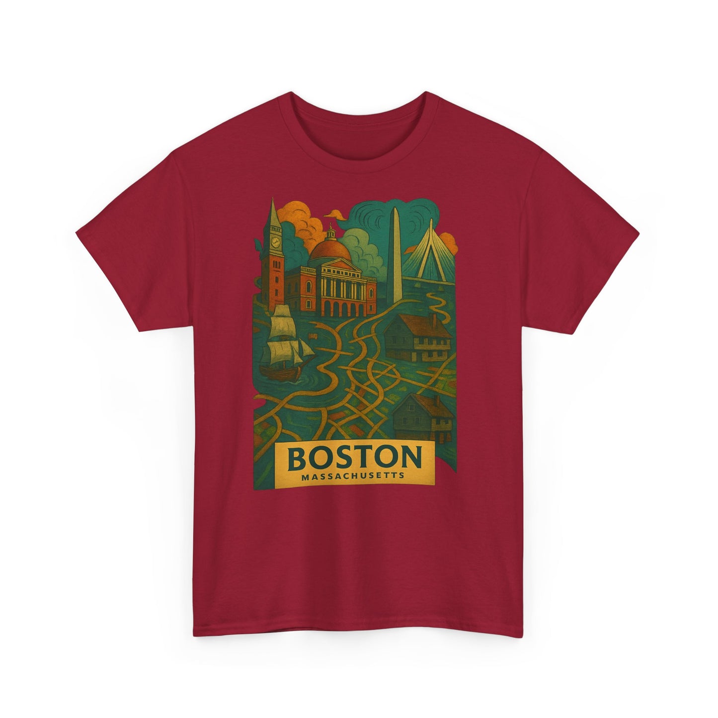Adult Unisex Boston Surreal Tee