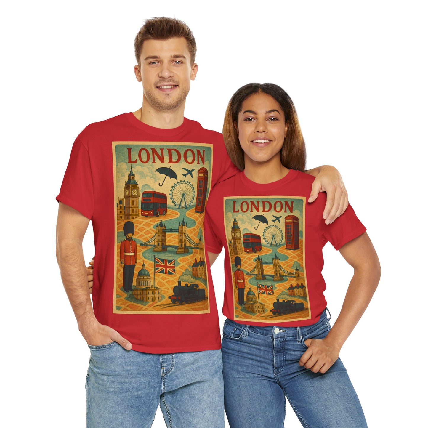Adult Unisex Surreal London City Graphic Tee