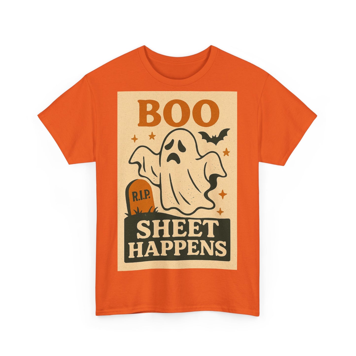 Boo Sheet Happens Adult Unisex Tee
